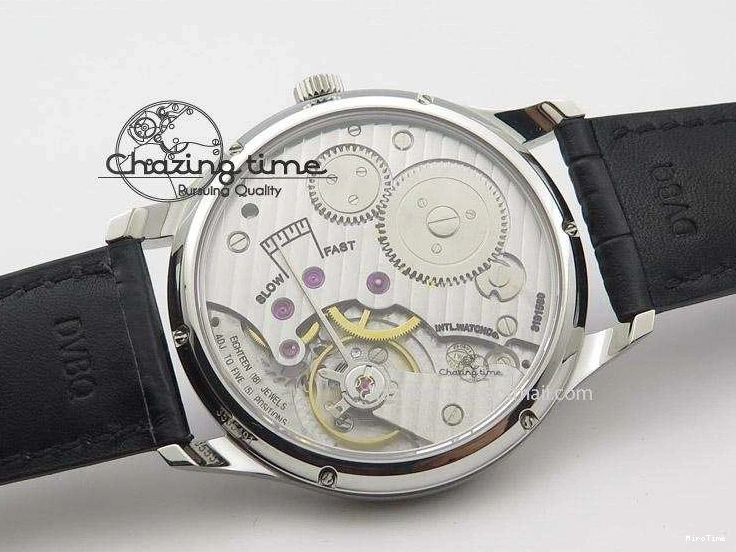MIROTIME 0417 Sustainable Portuguese IW545408 White Dial ZF 1:1 Best Edition On Dark Blue Leather Strap 7335